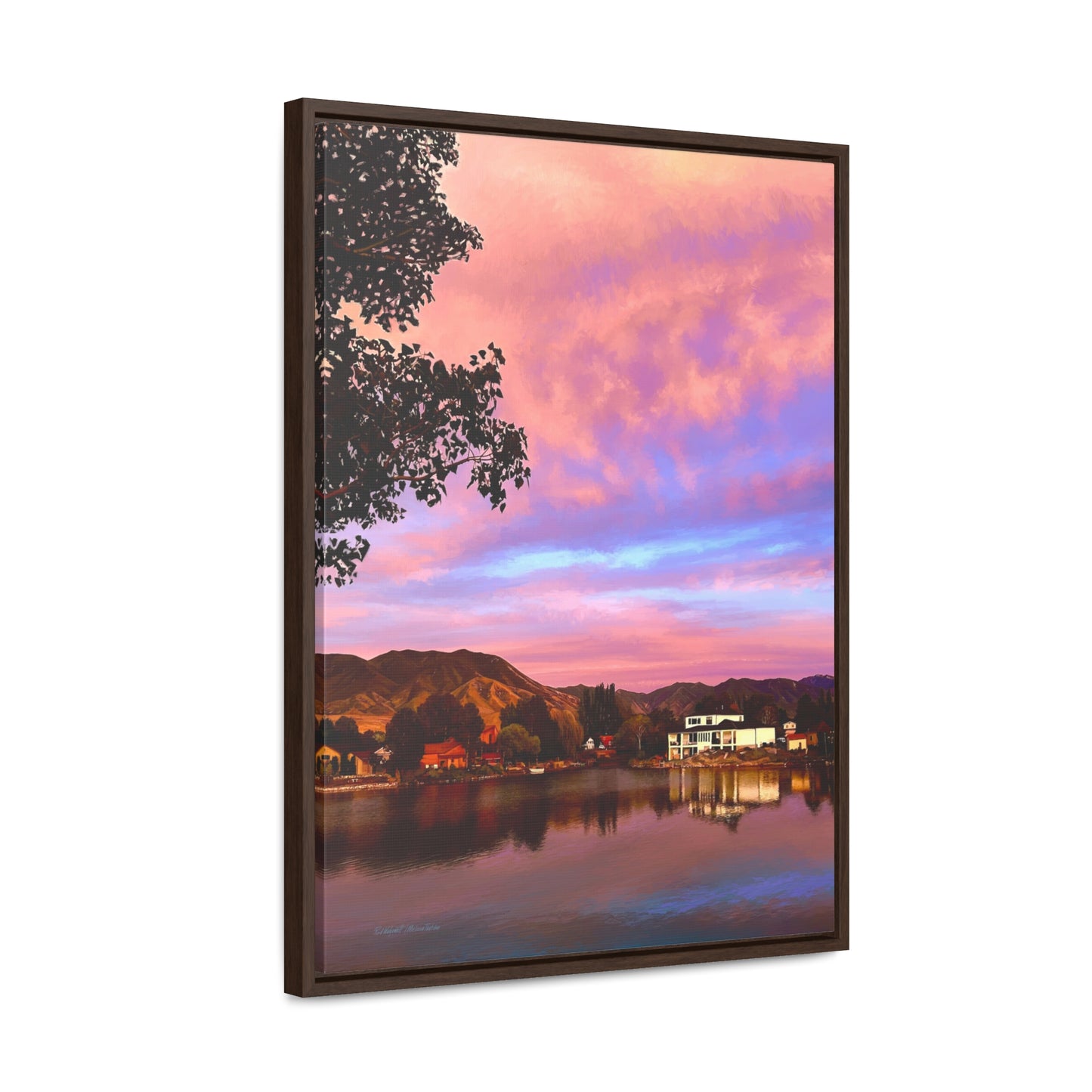 Melissa's Sunset by Rod Walgamott, Framed Canvas Wrap