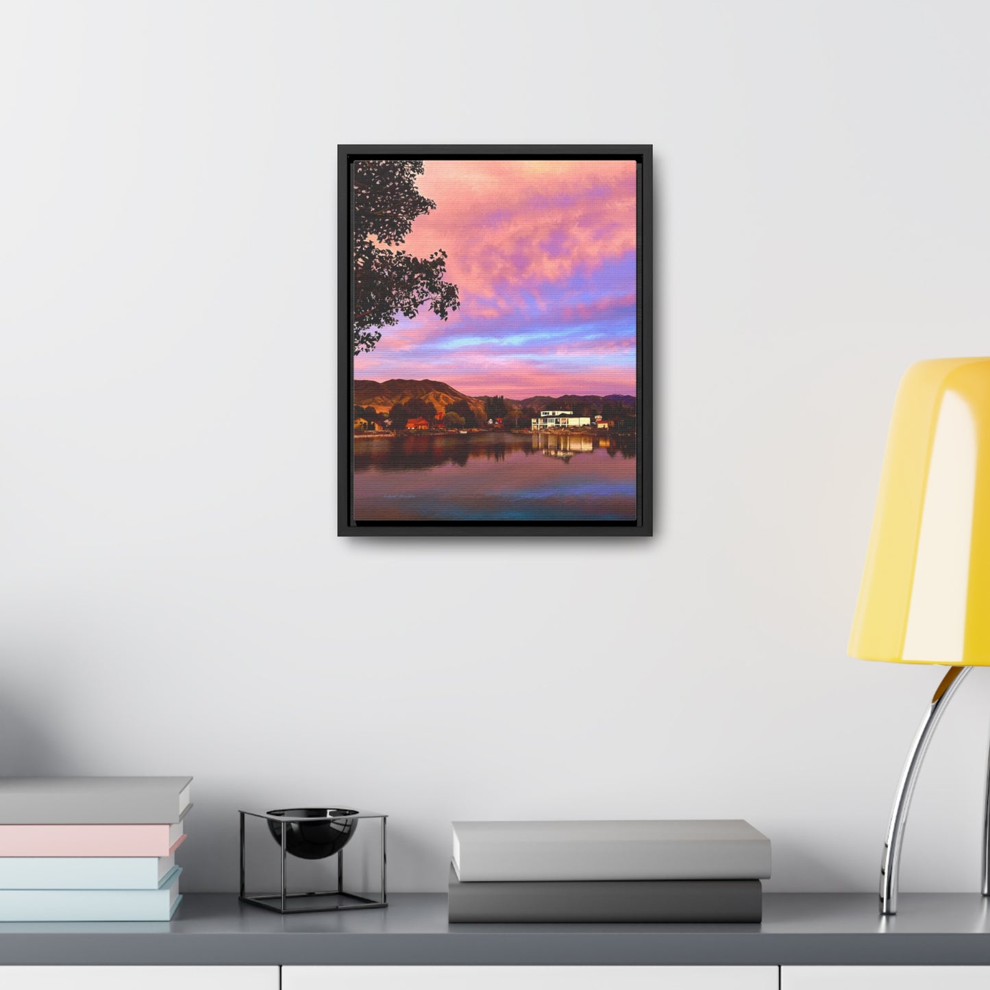 Melissa's Sunset by Rod Walgamott, Framed Canvas Wrap