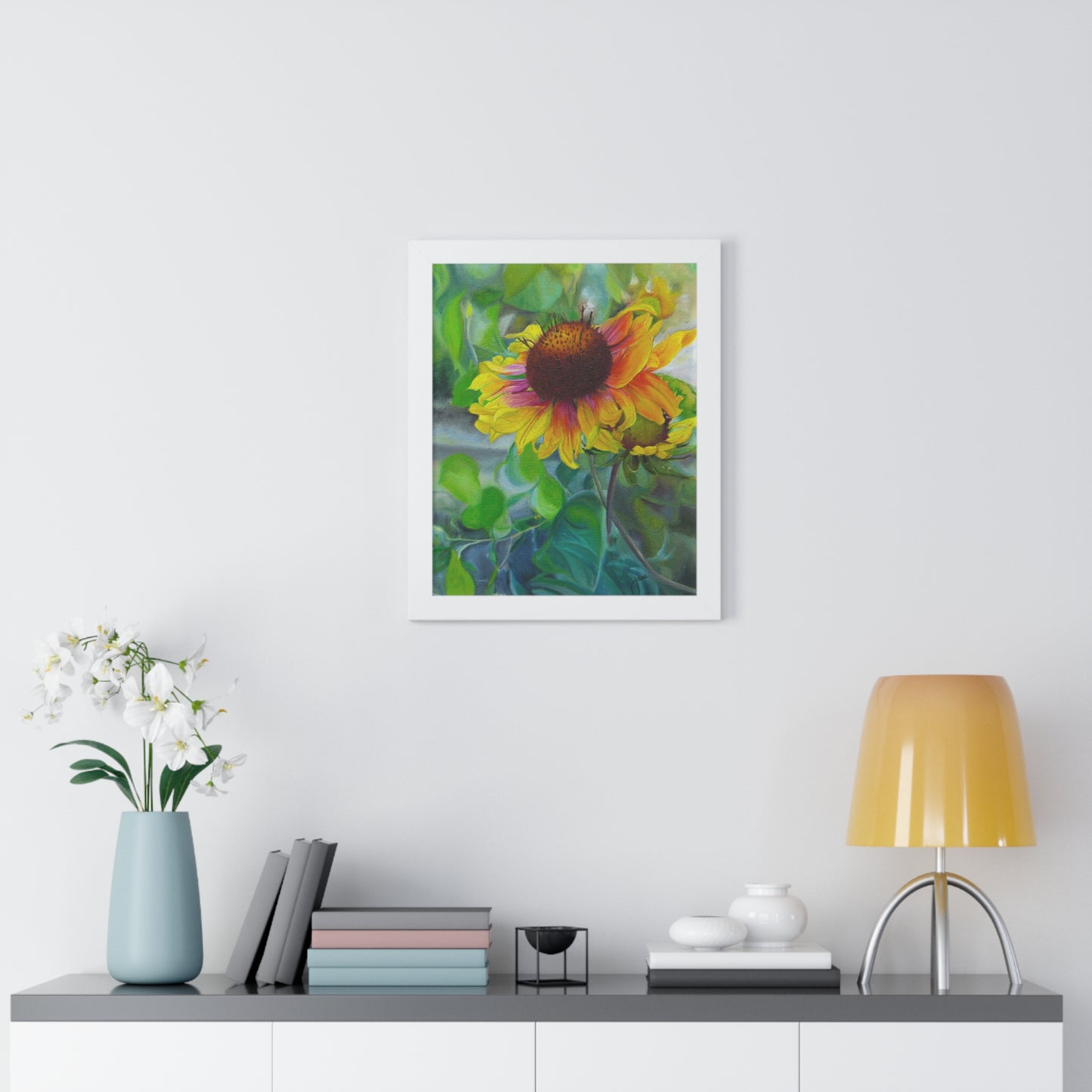 Indian Blanket Flower by Jane Autry, Framed Matte Paper Print