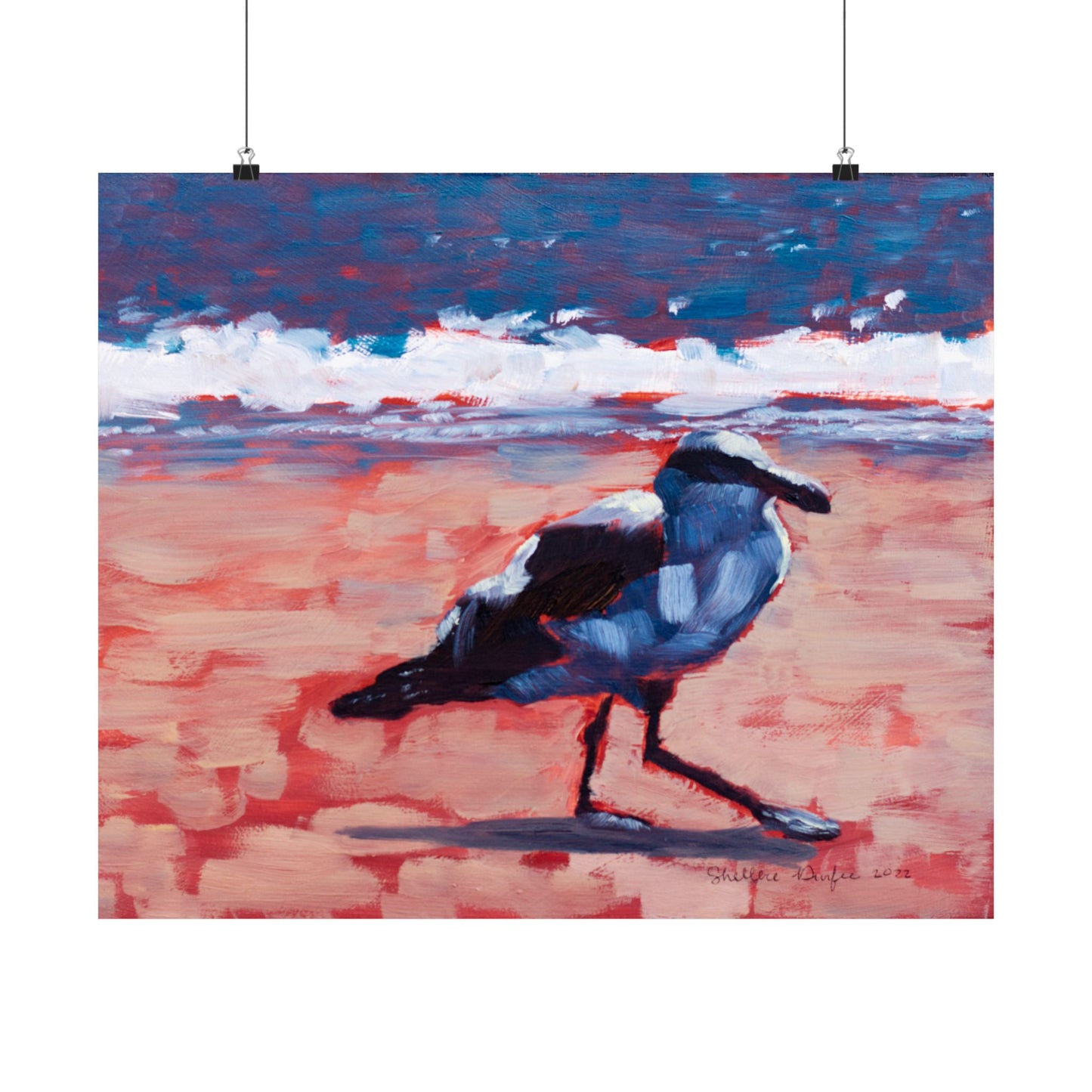 Premium Matte Print, Seagull, by Shellece Durfee