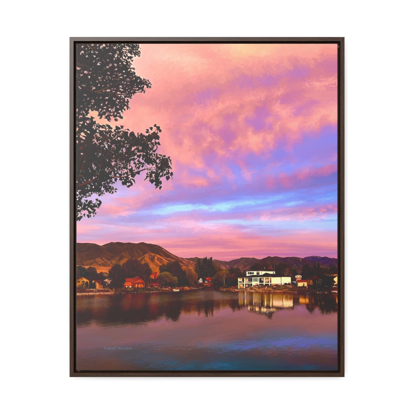 Melissa's Sunset by Rod Walgamott, Framed Canvas Wrap