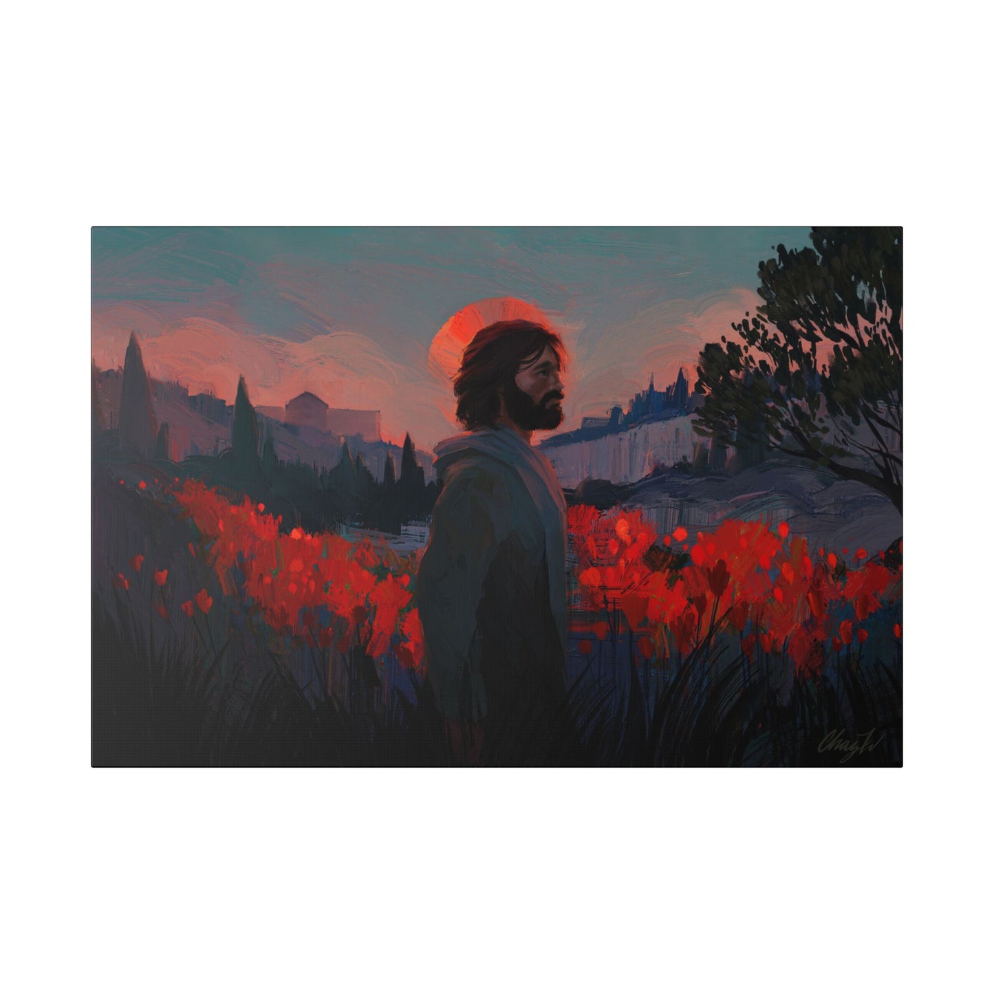 Classic Stretched Canvas, "Though as Scarlet" by Chaz Walgamott