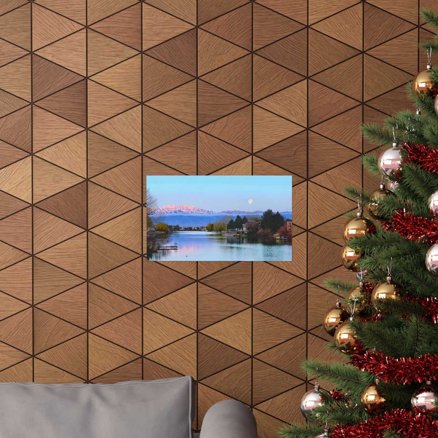 Premium Matte Print-Stansbury Lake Sunrise by Rod Walgamott, Reference photo by Nick Theilemann