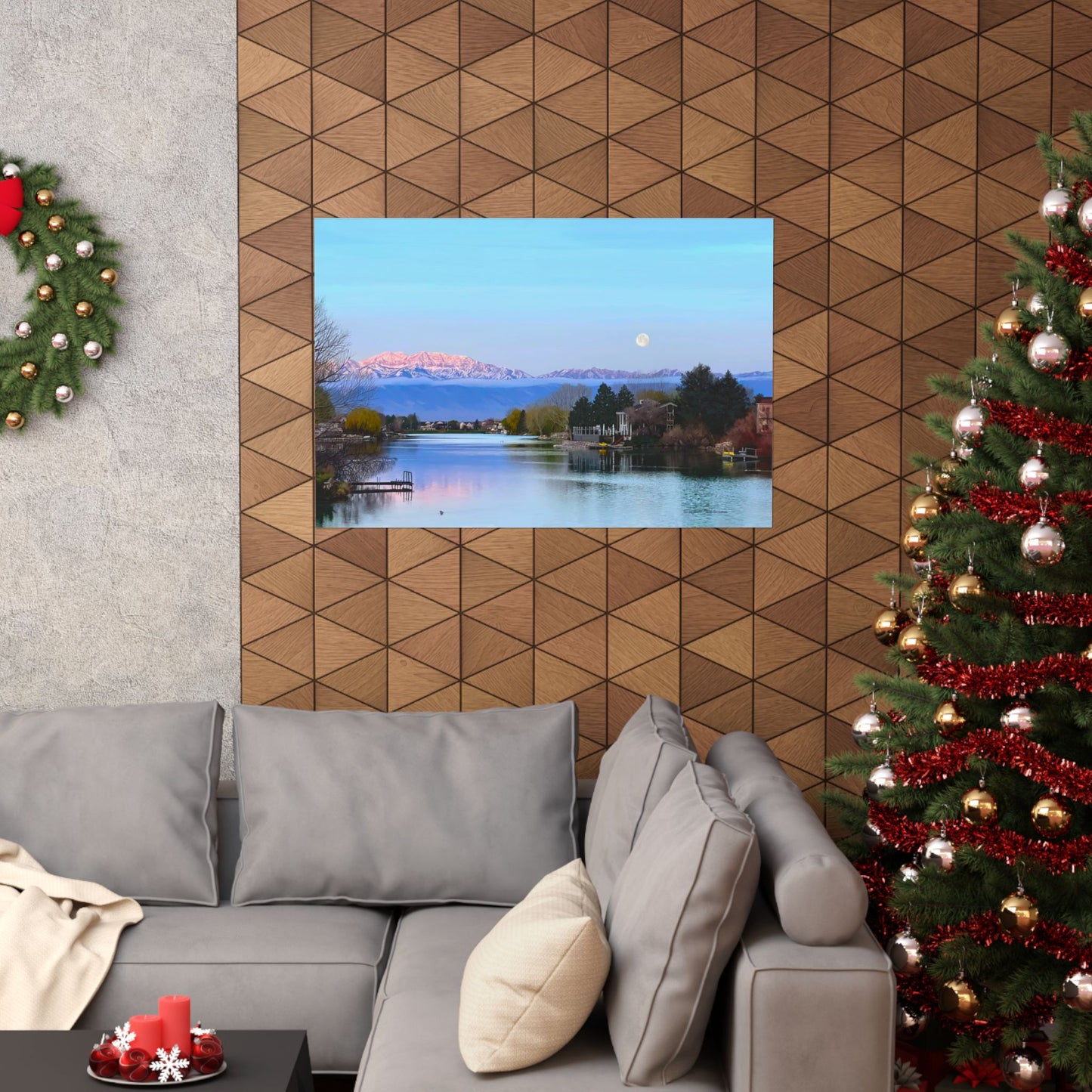 Premium Matte Print-Stansbury Lake Sunrise by Rod Walgamott, Reference photo by Nick Theilemann