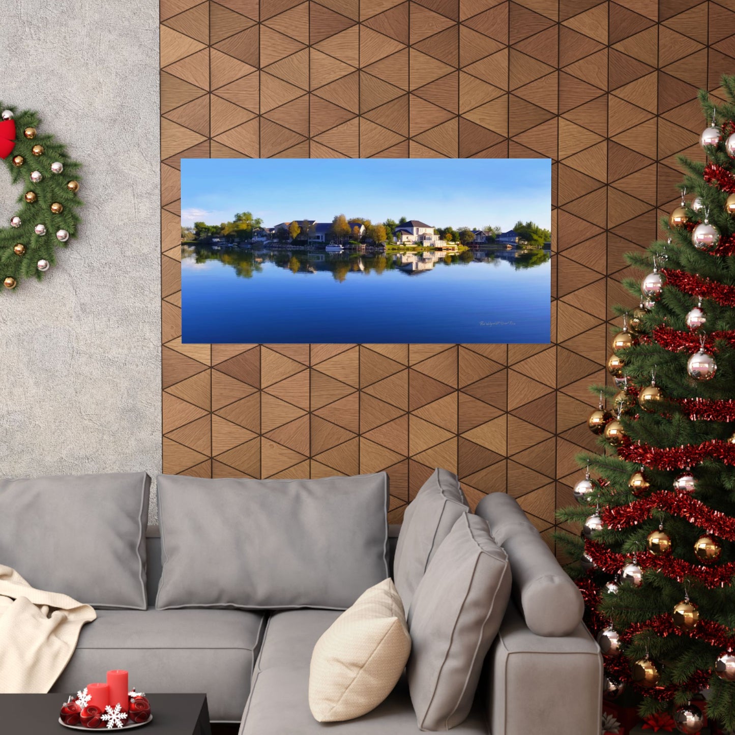 Premium Matte Print--Blue Sky Reflection on Stansbury Lake, by Rod Walgamott