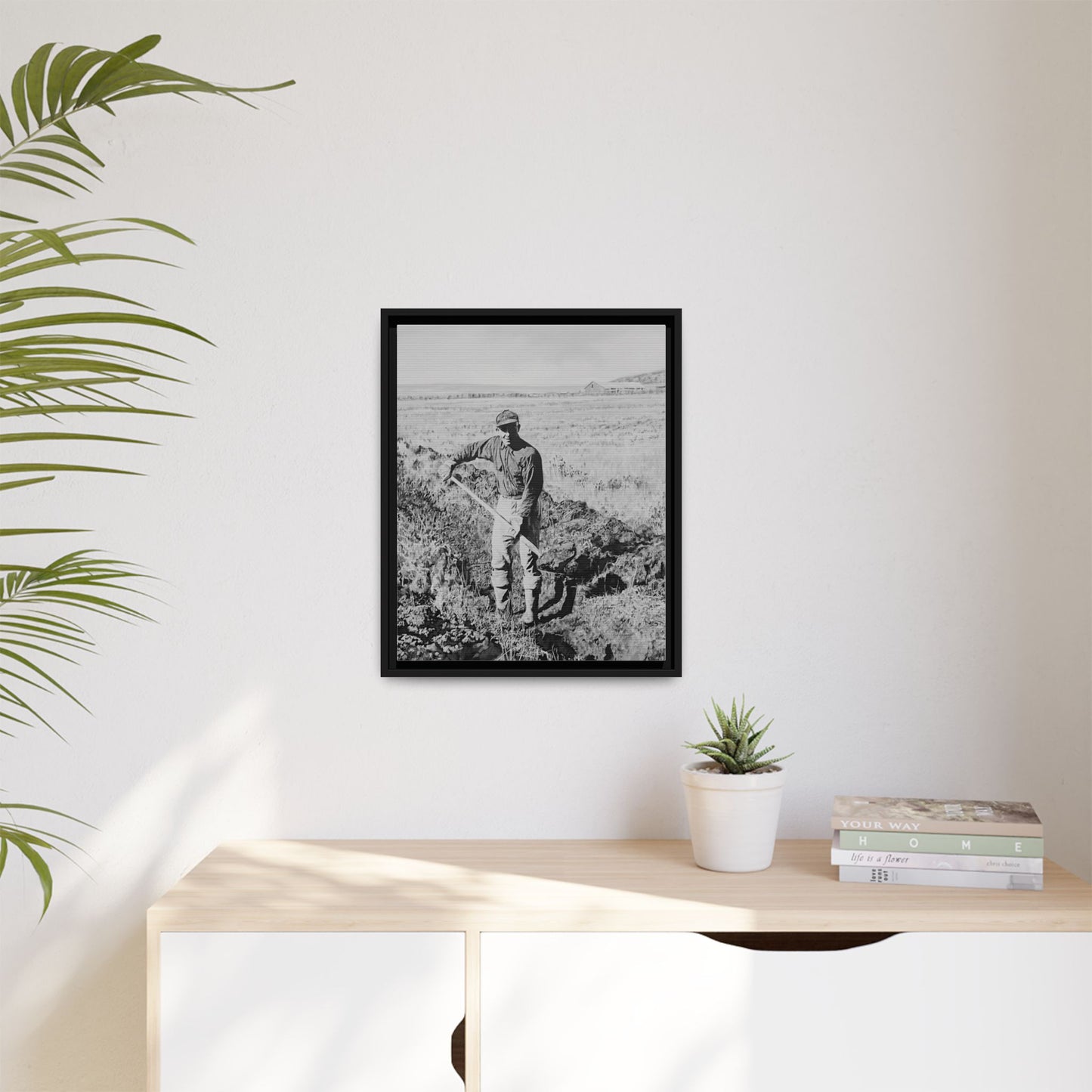 Canvas Art Print - Framed, Clyde Hogan's 1.5 Mile Trench by Rod Walgamott