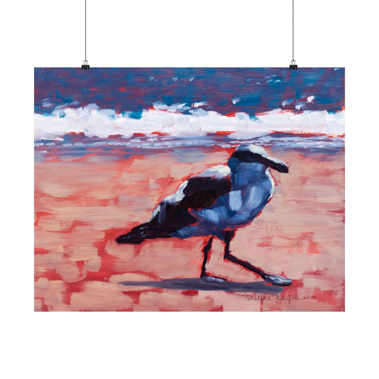 Premium Matte Print, Seagull, by Shellece Durfee