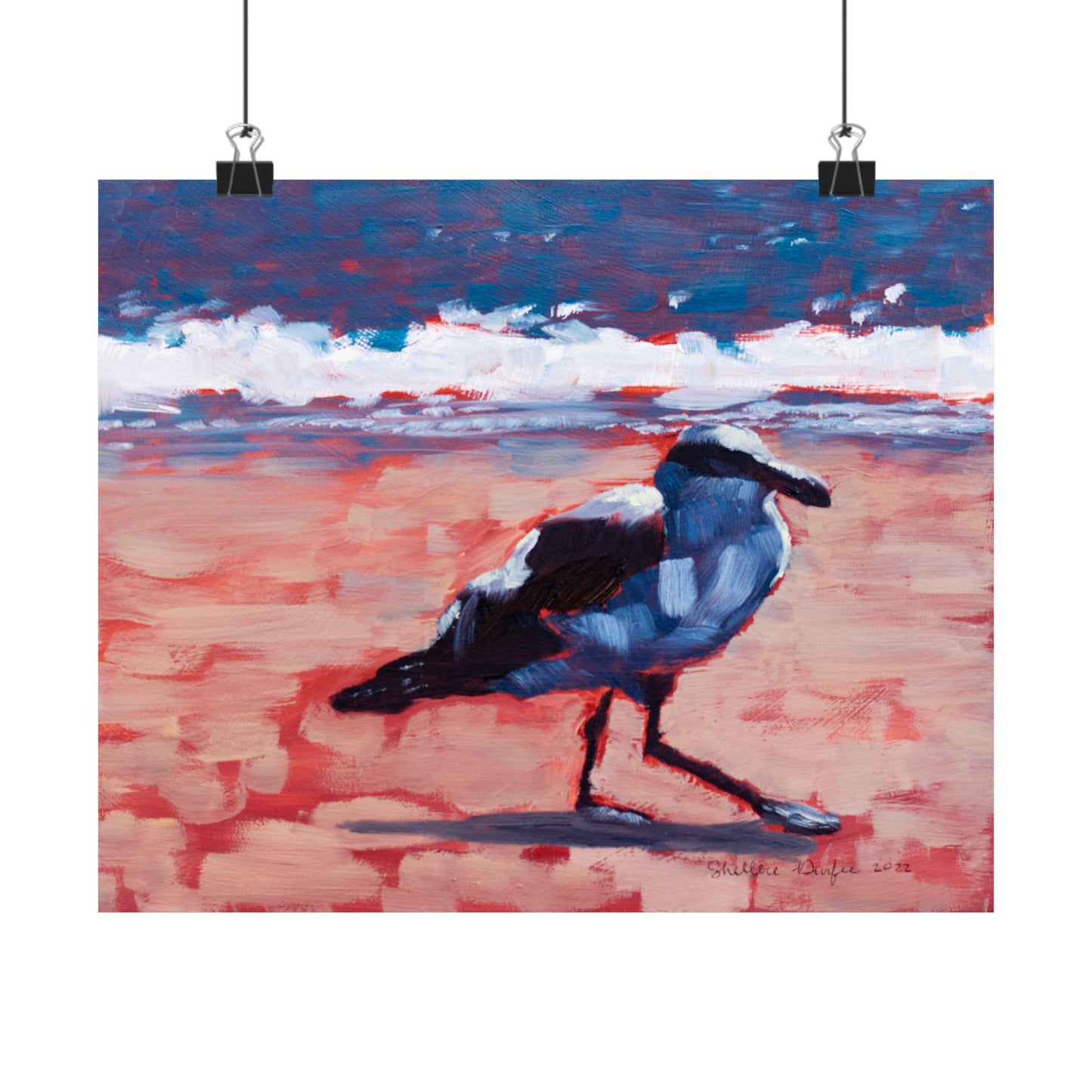 Premium Matte Print, Seagull, by Shellece Durfee