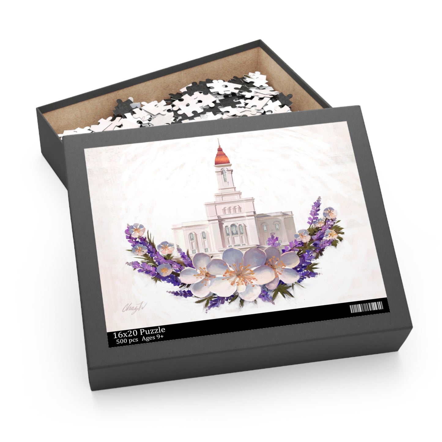 Puzzle, Deseret Peak Temple--Floral Wreath