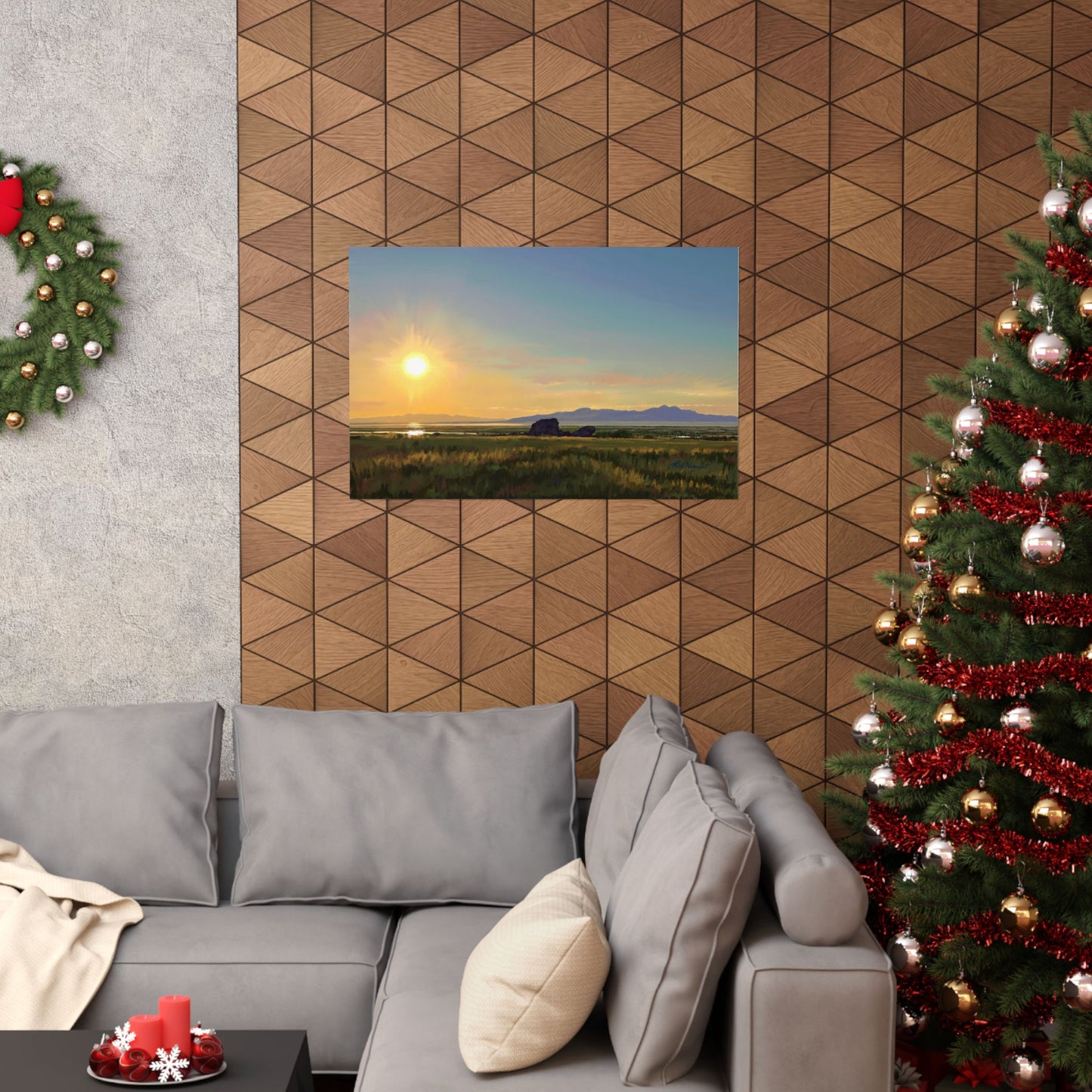 Premium Matte Print, Sunset at Adobe Rock, by Rod Walgamott