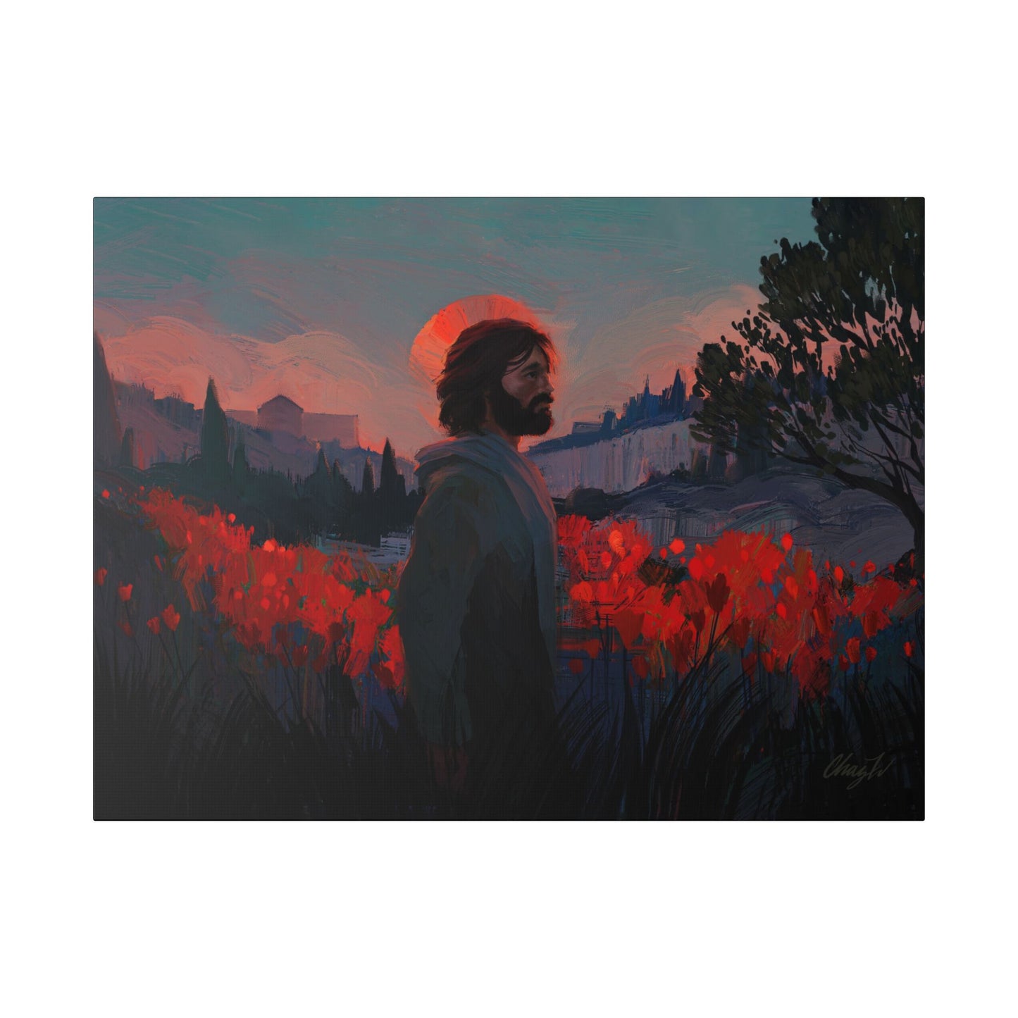 Classic Stretched Canvas, "Though as Scarlet" by Chaz Walgamott