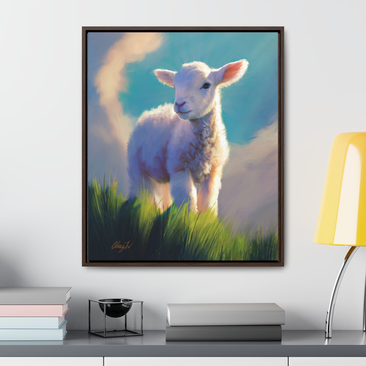 Framed canvas Wrap, Without Blemish, by Chaz Walgamott