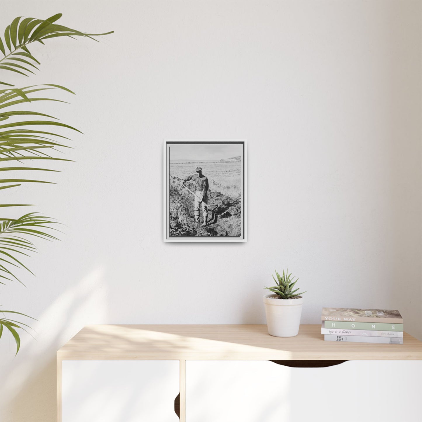 Canvas Art Print - Framed, Clyde Hogan's 1.5 Mile Trench by Rod Walgamott
