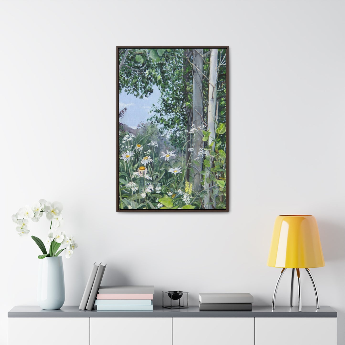 Quakies and Daisies by Jane Autry, Canvas Gallery Wrap