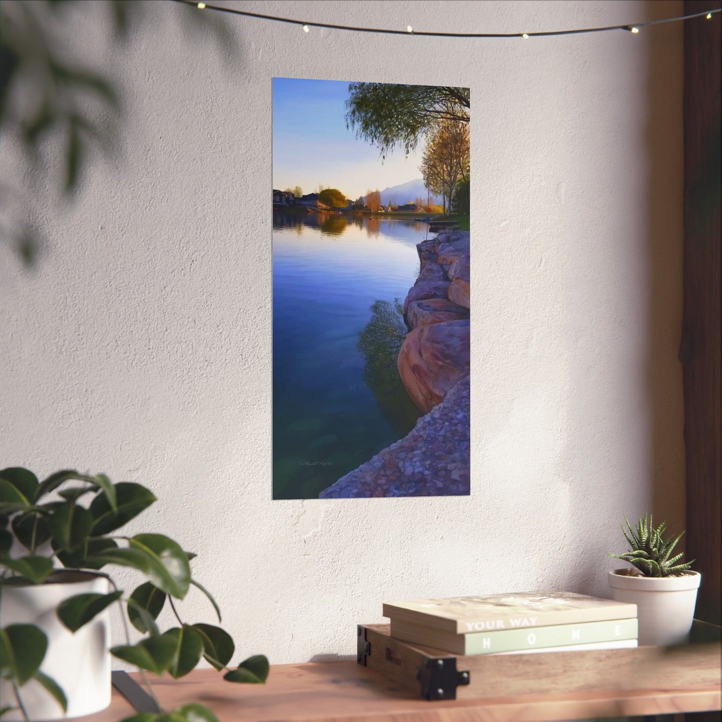 Premium Matte Print, Stansbury Lake Looking North from Grant's Place, by Rod Walgamott