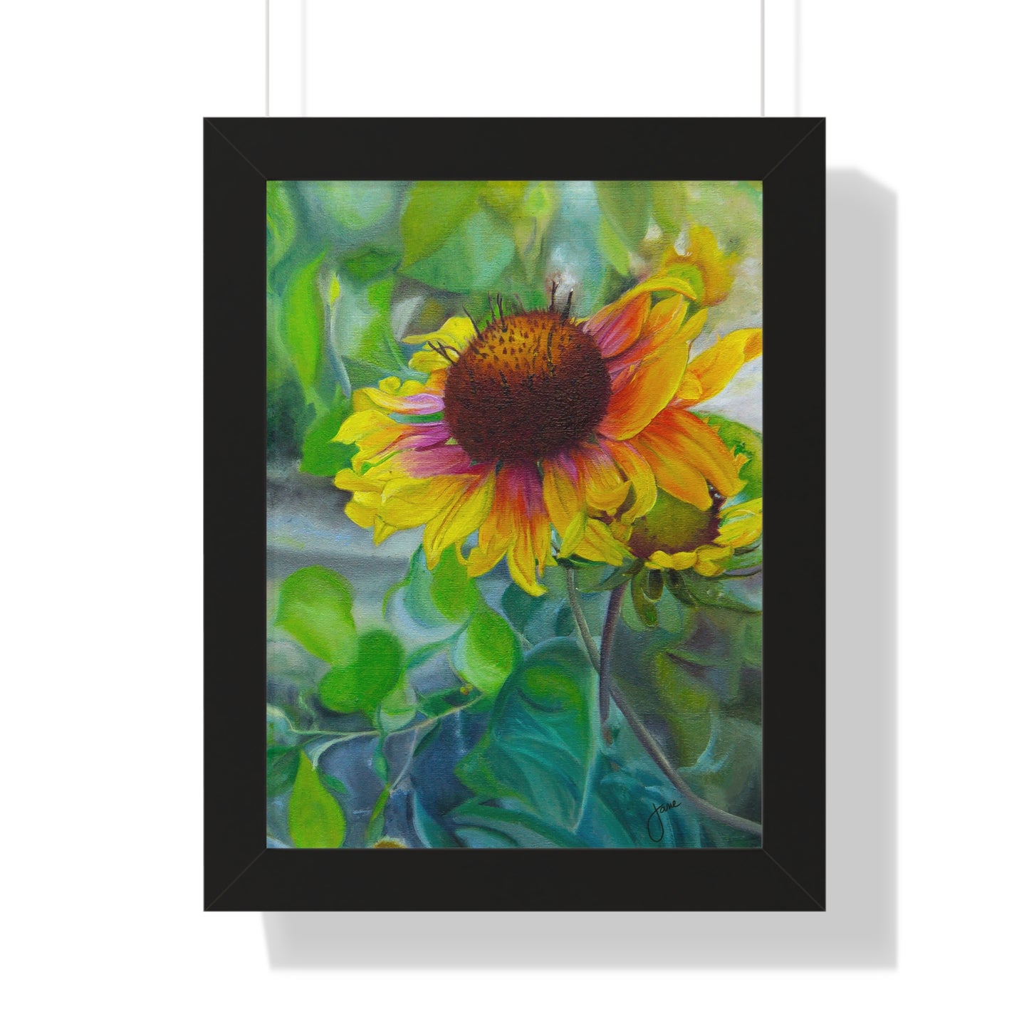 Indian Blanket Flower by Jane Autry, Framed Matte Paper Print