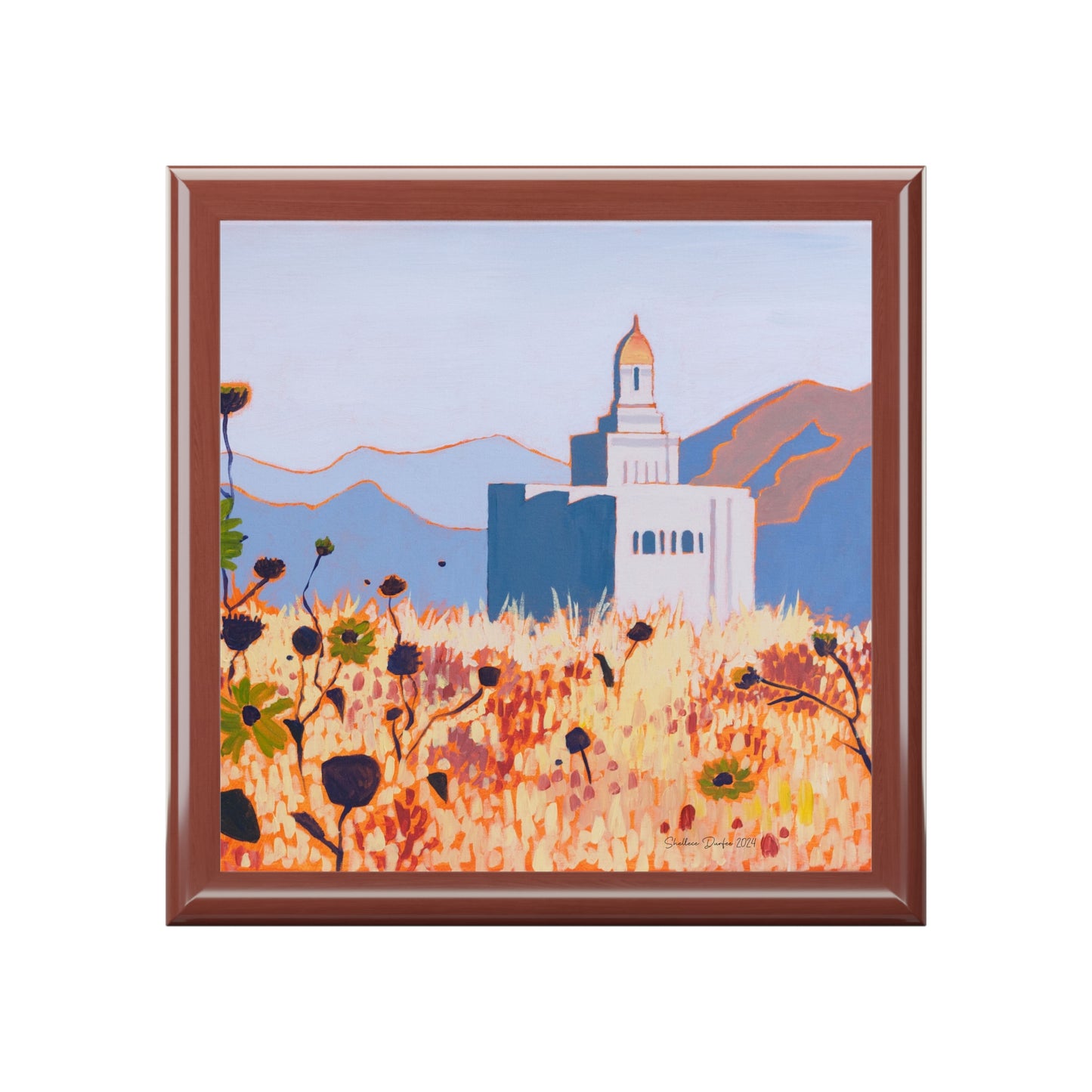 Jewelry Box featuring the Deseret Peak Temple, by Shellece Durfee