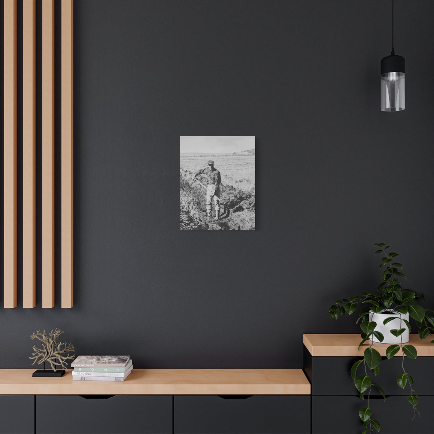 "Clyde Hogan's 1.5 Mile Trench" by Rod Walgamott, Matte Canvas Print