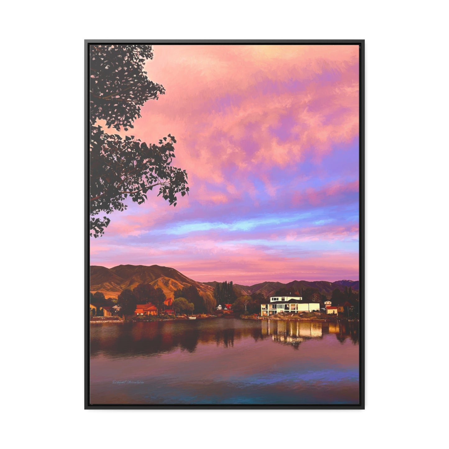 Melissa's Sunset by Rod Walgamott, Framed Canvas Wrap