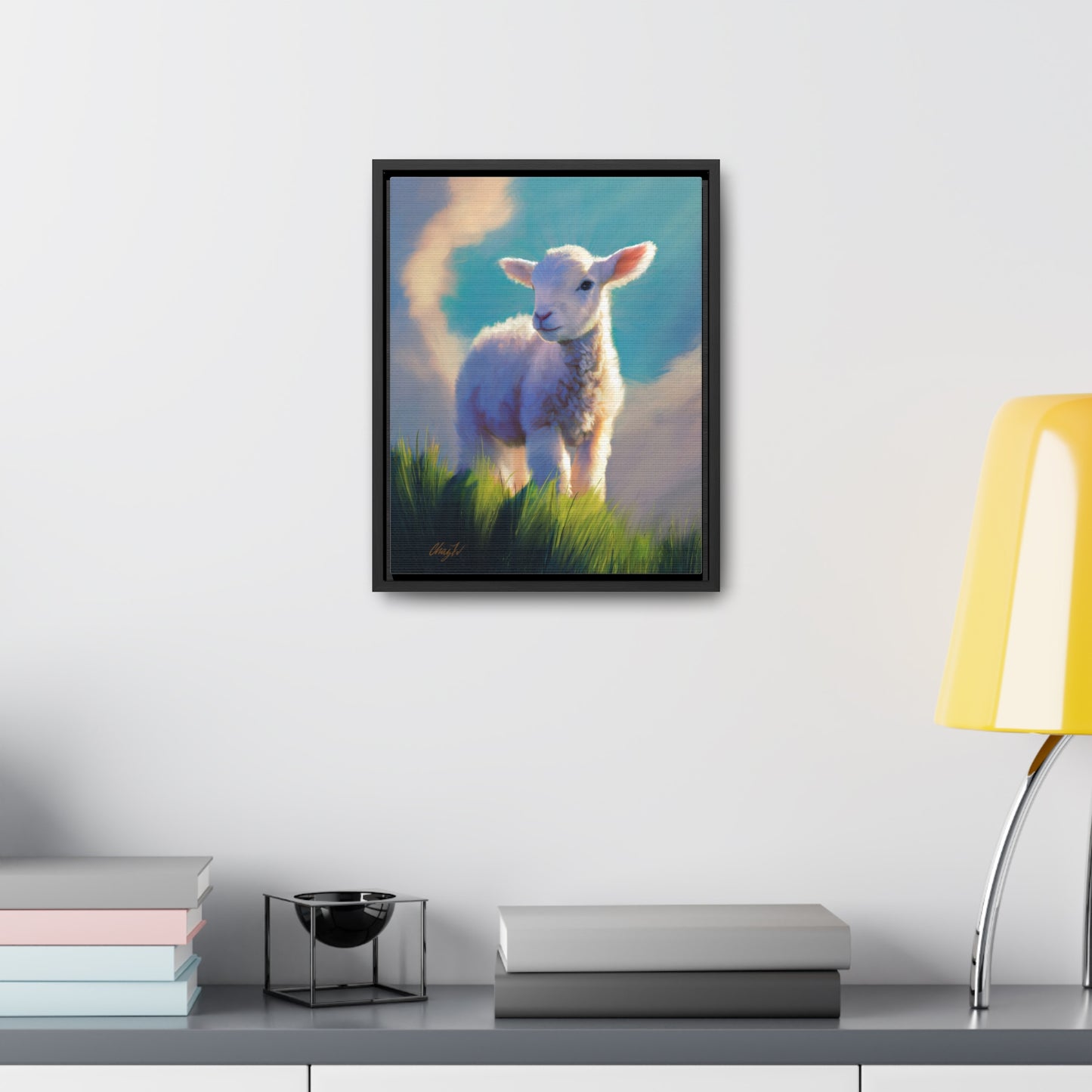 Framed canvas Wrap, Without Blemish, by Chaz Walgamott