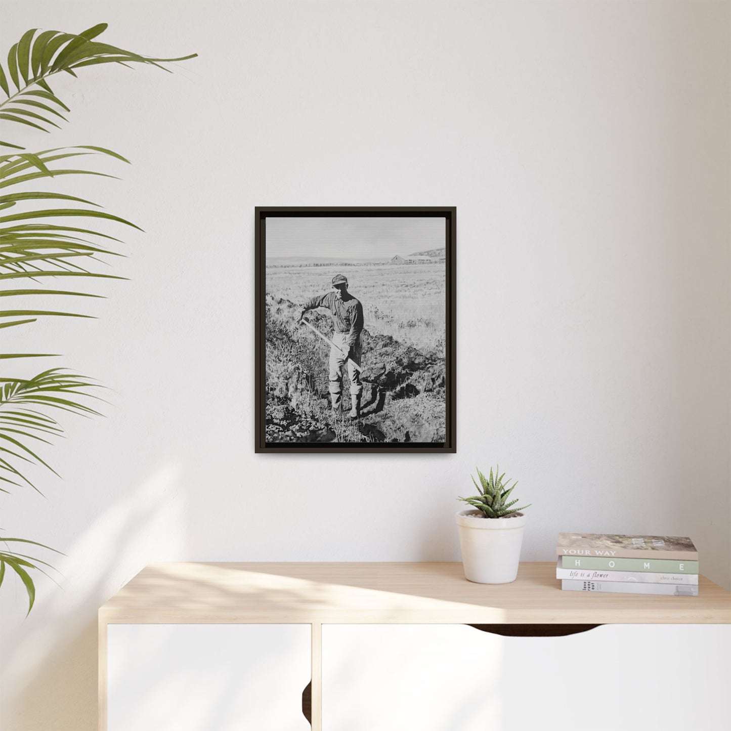 Canvas Art Print - Framed, Clyde Hogan's 1.5 Mile Trench by Rod Walgamott