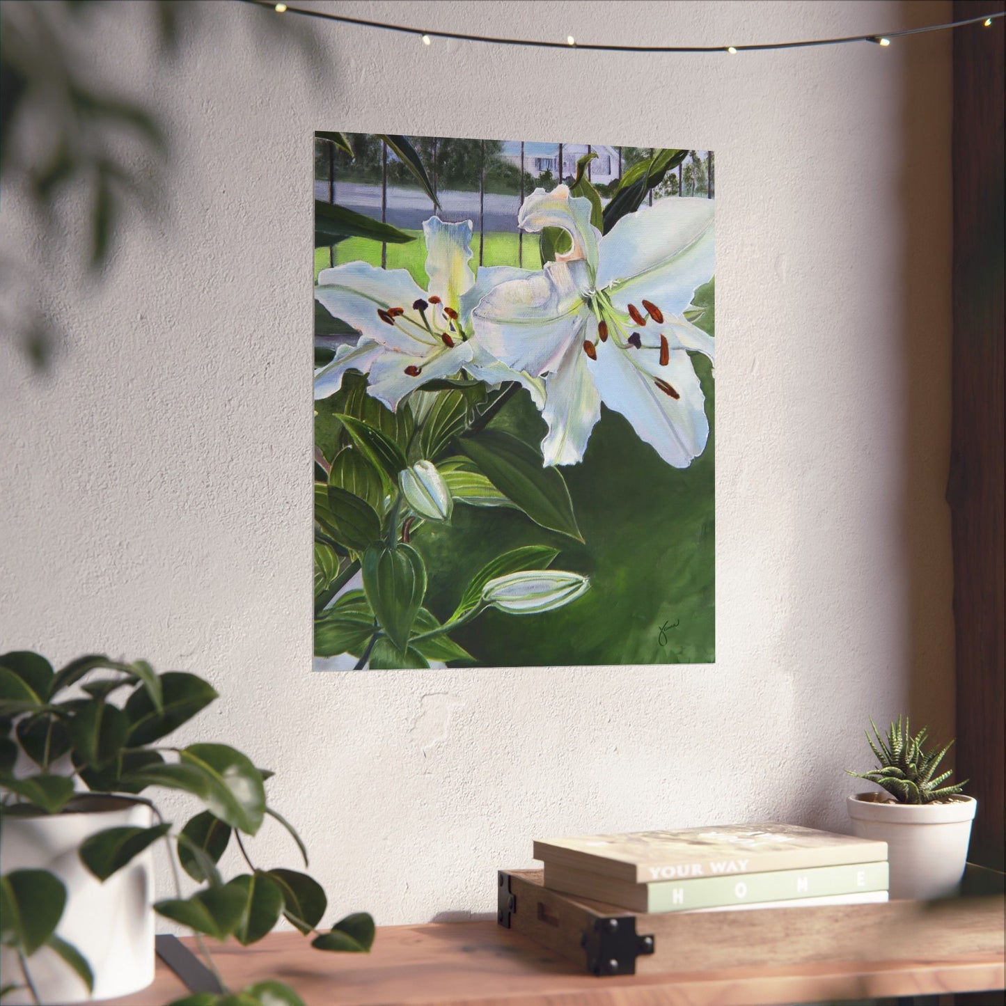 Luscious Lilies by Jane Autry, Premium Matte Print