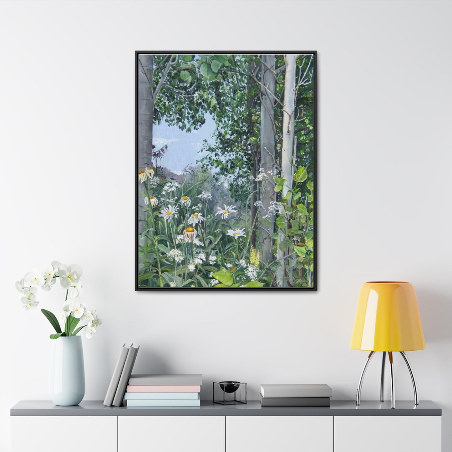 Quakies and Daisies by Jane Autry, Canvas Gallery Wrap