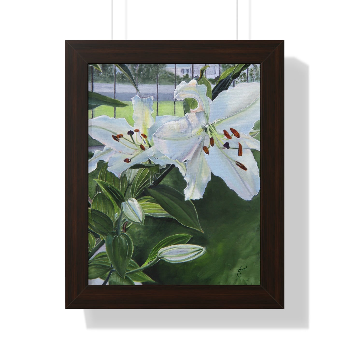 Framed Matte Print, Luscious Lilies, by Jane Autry