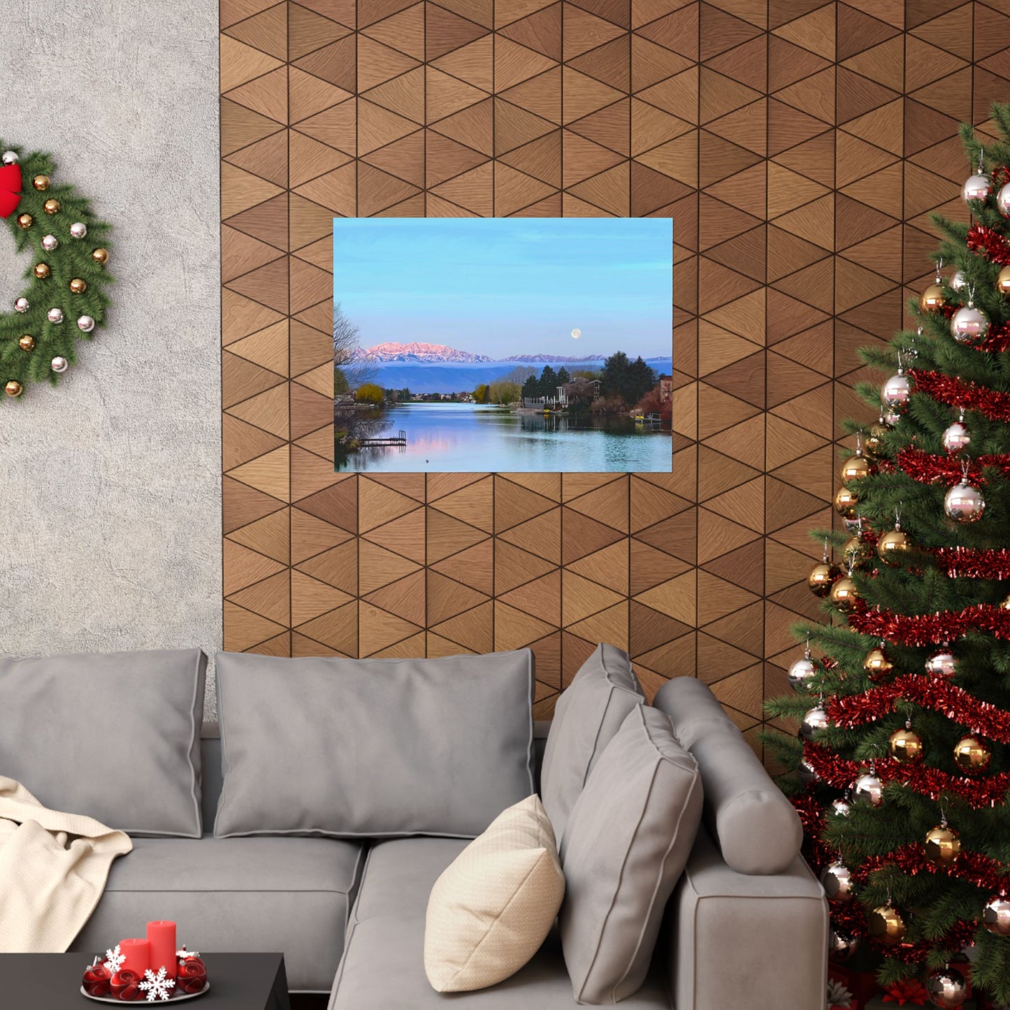 Premium Matte Print-Stansbury Lake Sunrise by Rod Walgamott, Reference photo by Nick Theilemann