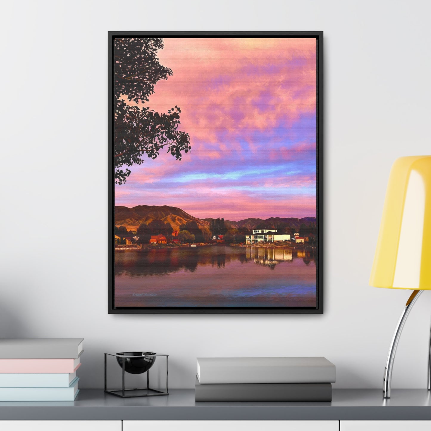 Melissa's Sunset by Rod Walgamott, Framed Canvas Wrap