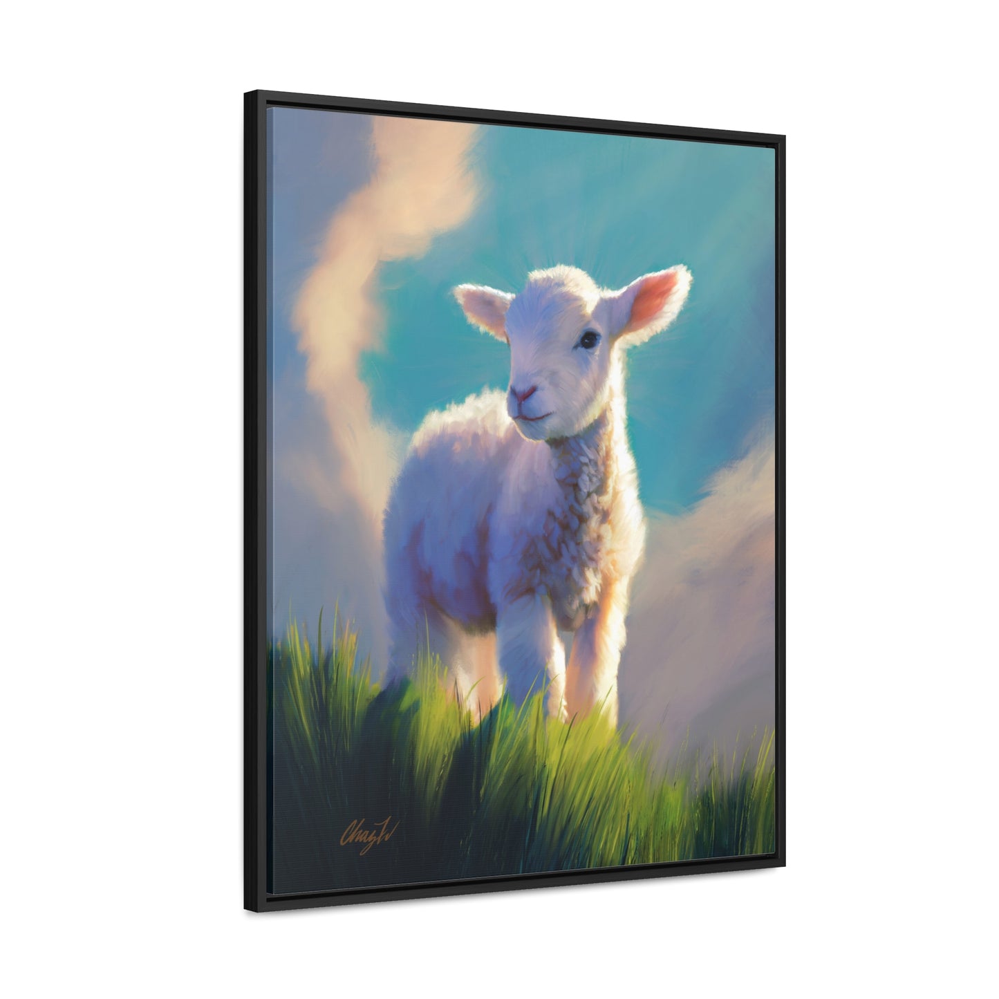 Framed canvas Wrap, Without Blemish, by Chaz Walgamott