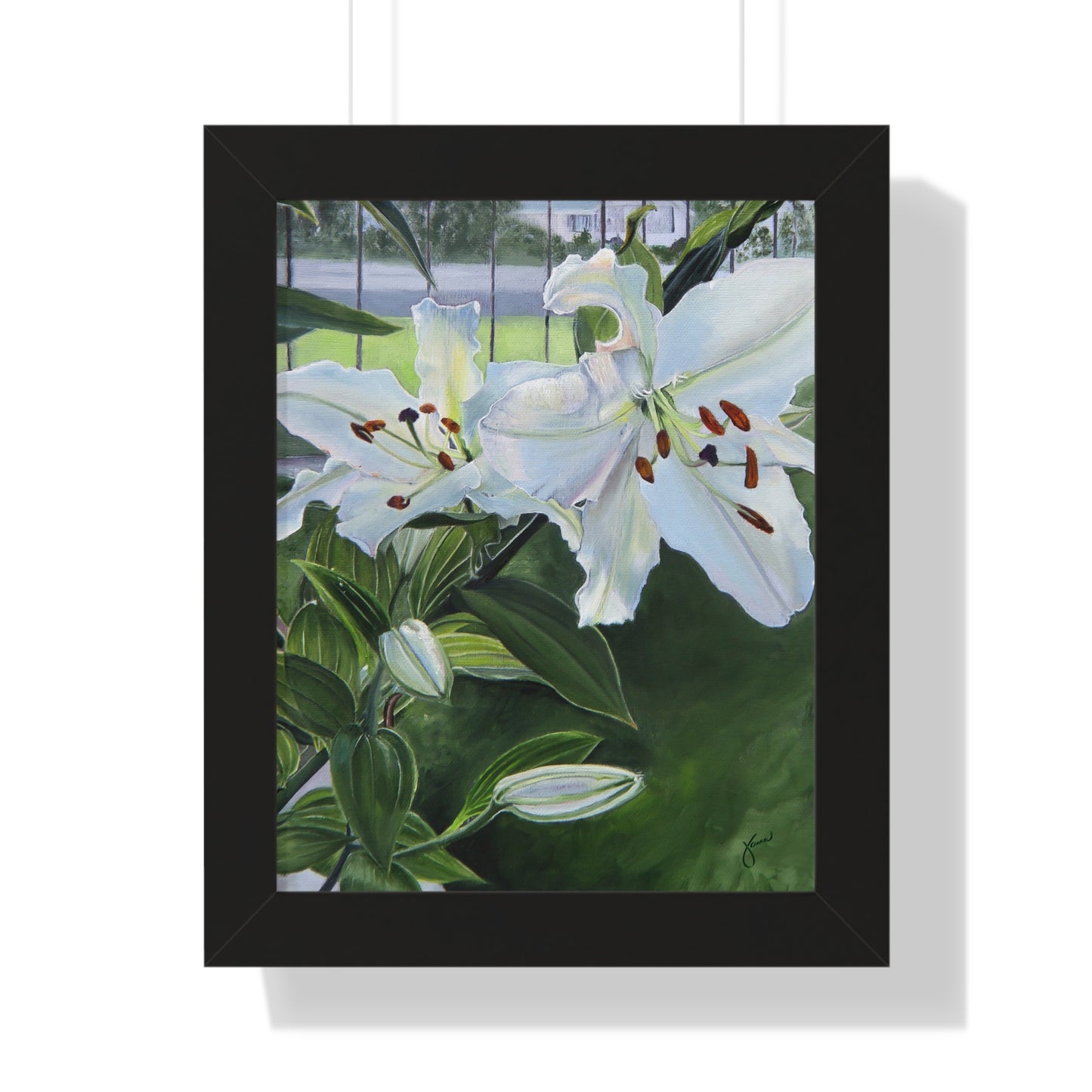 Framed Matte Print, Luscious Lilies, by Jane Autry
