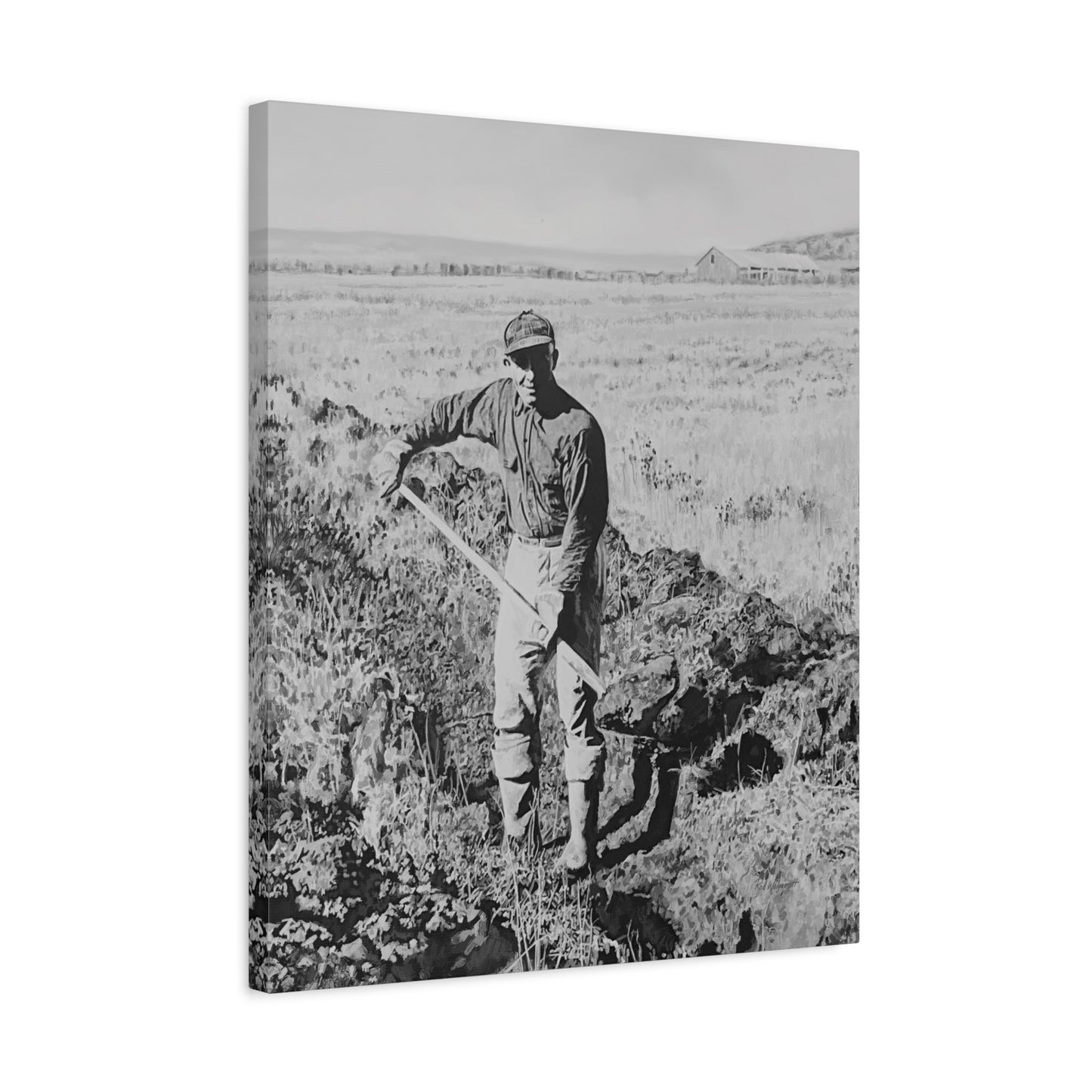 "Clyde Hogan's 1.5 Mile Trench" by Rod Walgamott, Matte Canvas Print