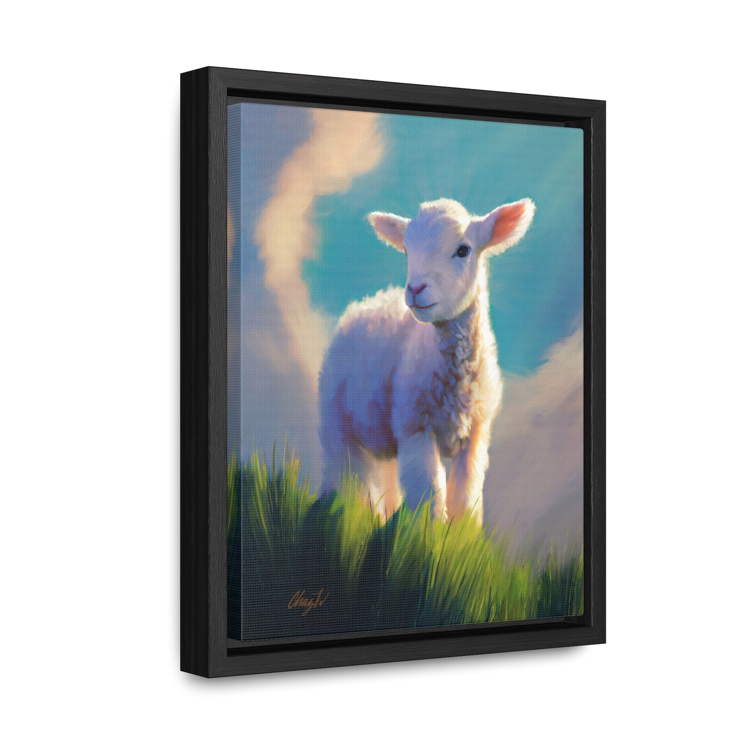 Framed canvas Wrap, Without Blemish, by Chaz Walgamott