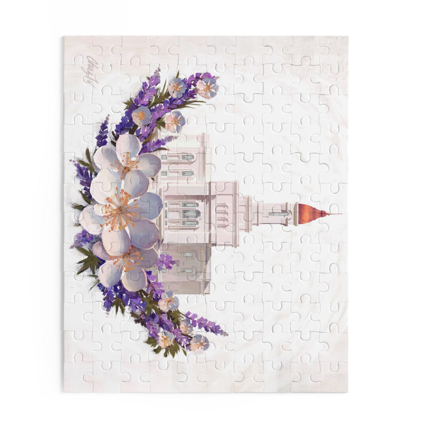 Puzzle, Deseret Peak Temple--Floral Wreath