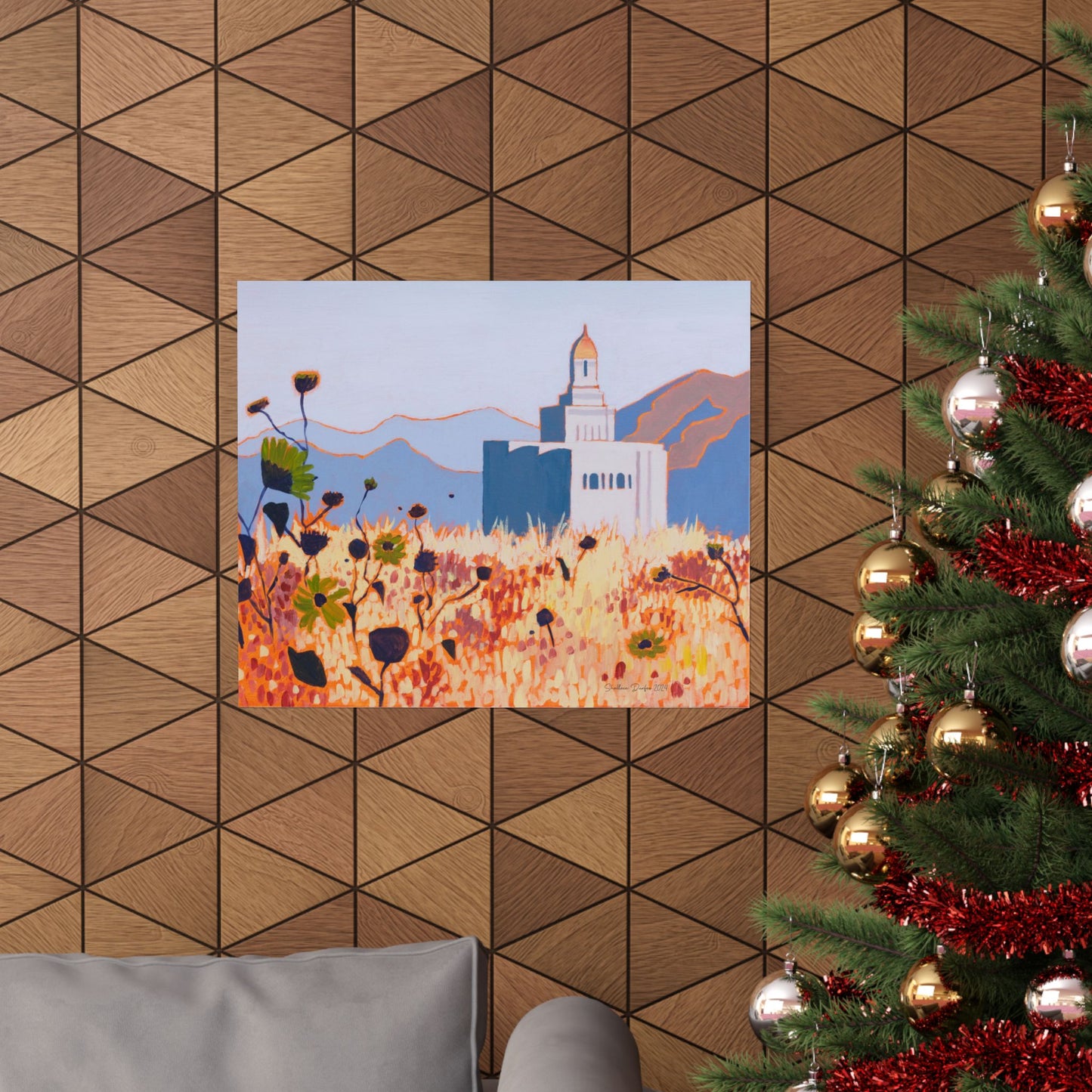 Premium Matte Print, Deseret Peak Temple by Shellece Durfee