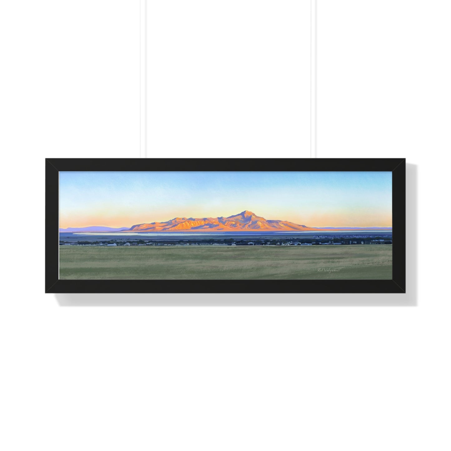 Framed Matte Print, Stansbury Island Sunrise, by Rod Walgamott