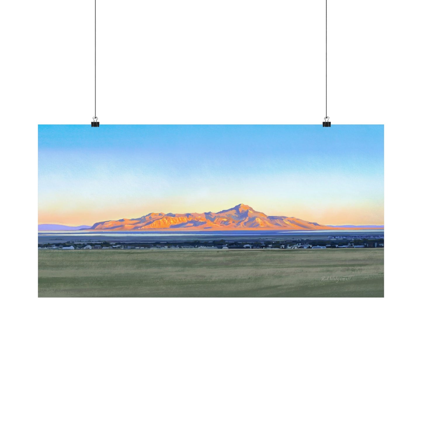 Premium Matte Print, Stansbury Island Sunrise , by Rod Walgamott
