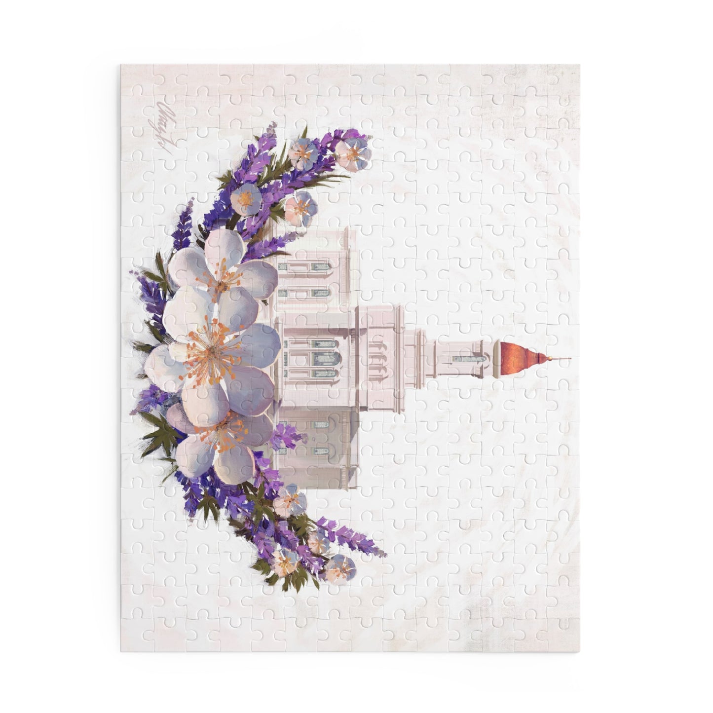 Puzzle, Deseret Peak Temple--Floral Wreath