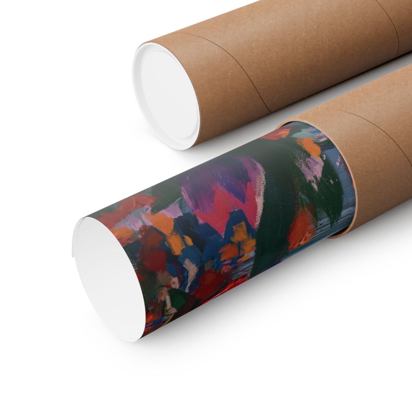 Premium Matte Paper Print, Deseret Peak Temple--Spring Flowers, by Chaz Walgamott