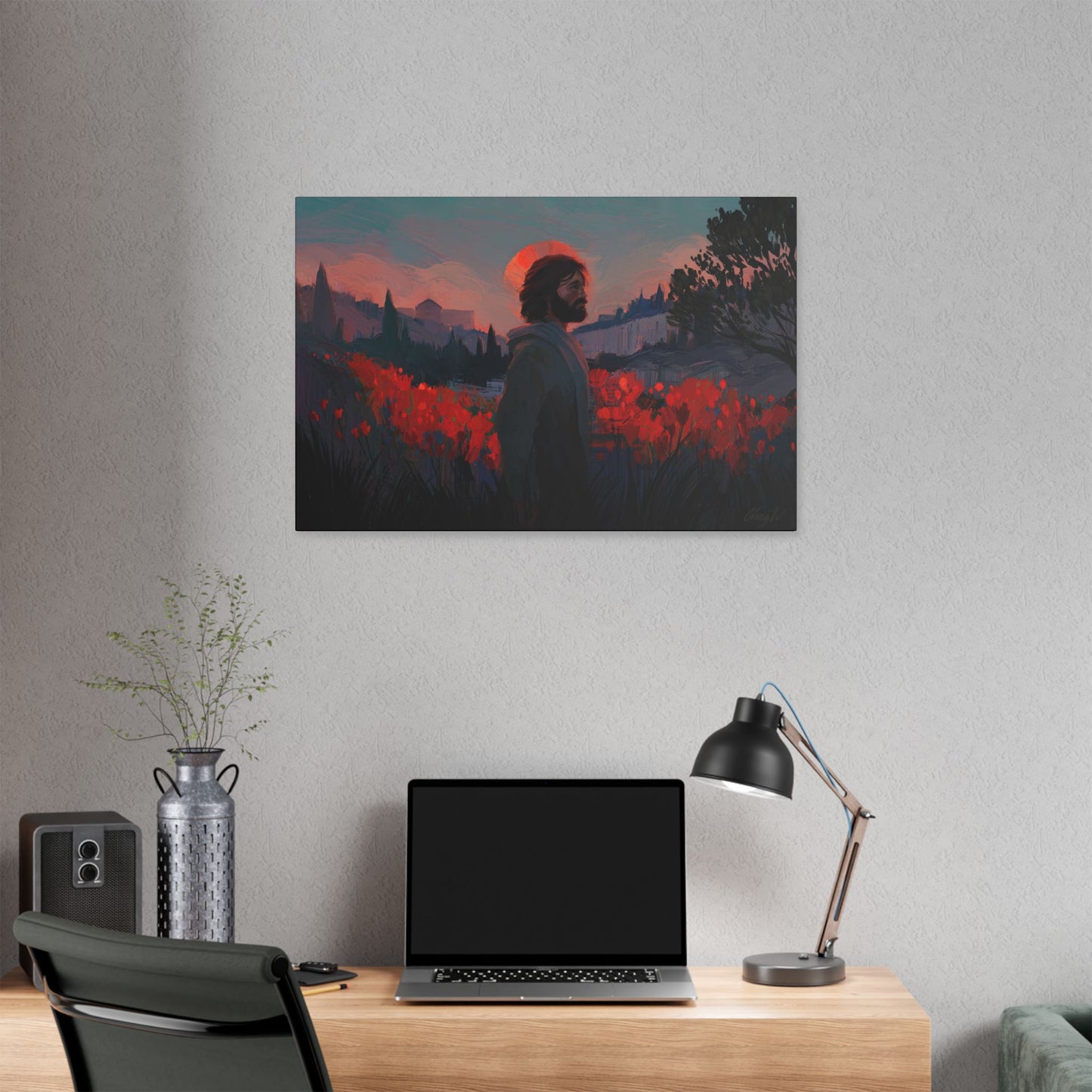 Classic Stretched Canvas, "Though as Scarlet" by Chaz Walgamott