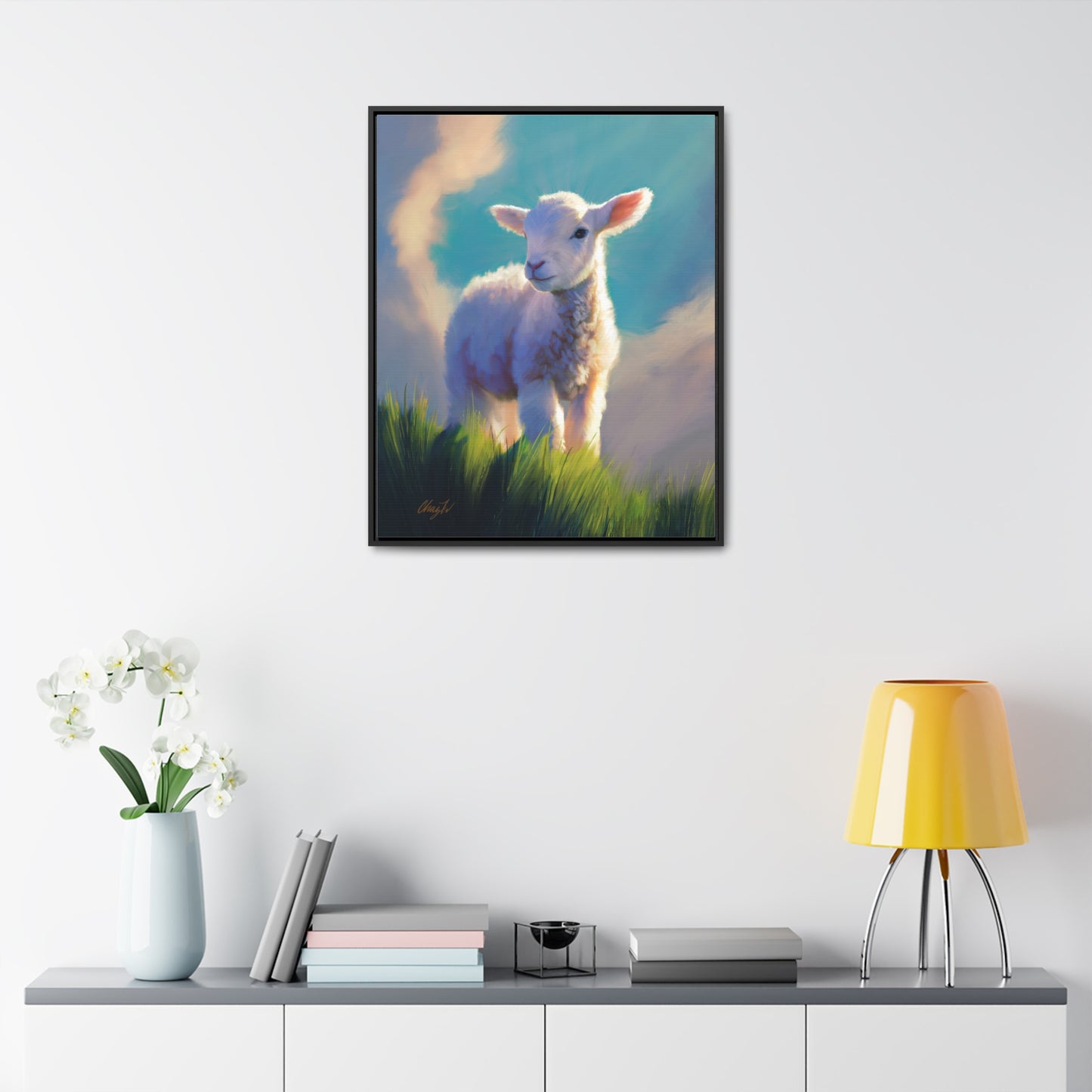 Framed canvas Wrap, Without Blemish, by Chaz Walgamott