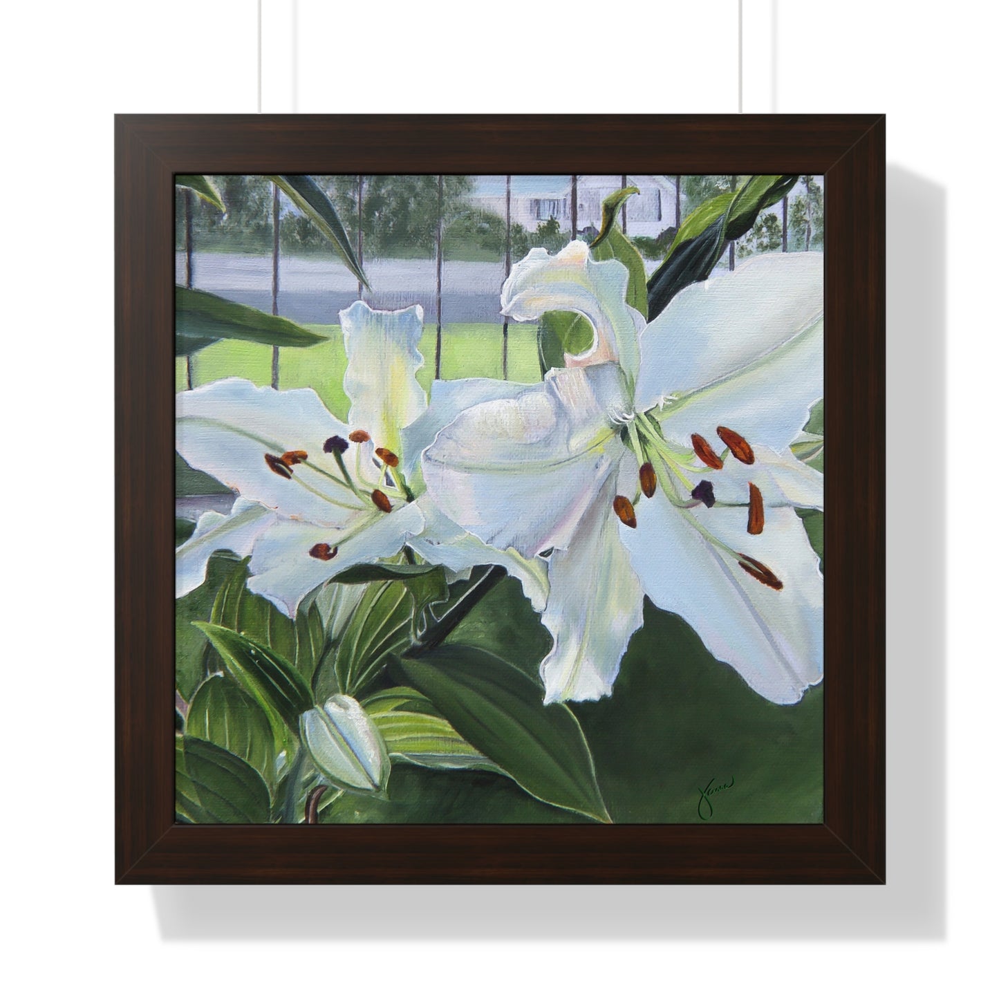 Framed Matte Print, Luscious Lilies, by Jane Autry