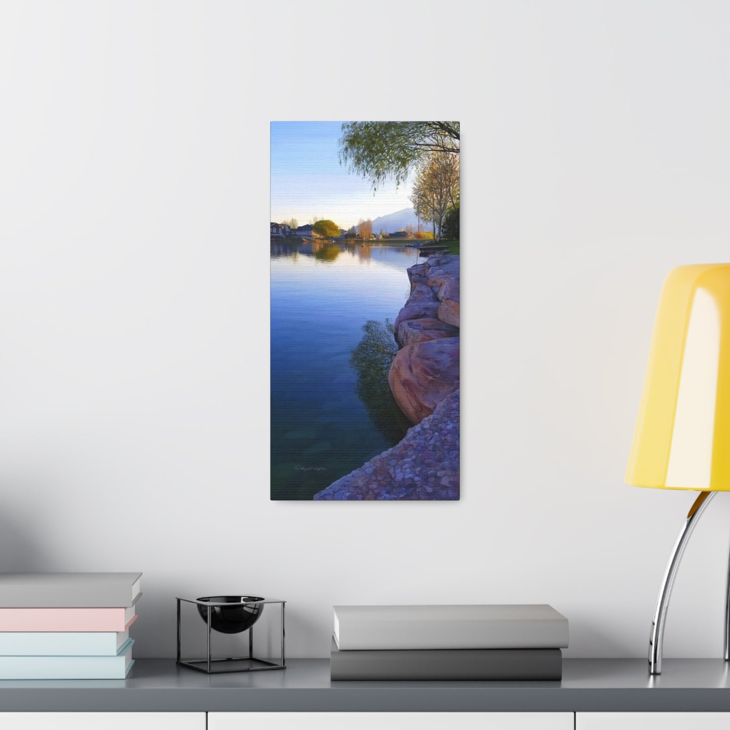 Canvas Gallery Wrap, Stansbury Lake Looking North from Grant's Place, by Chaz Walgamott