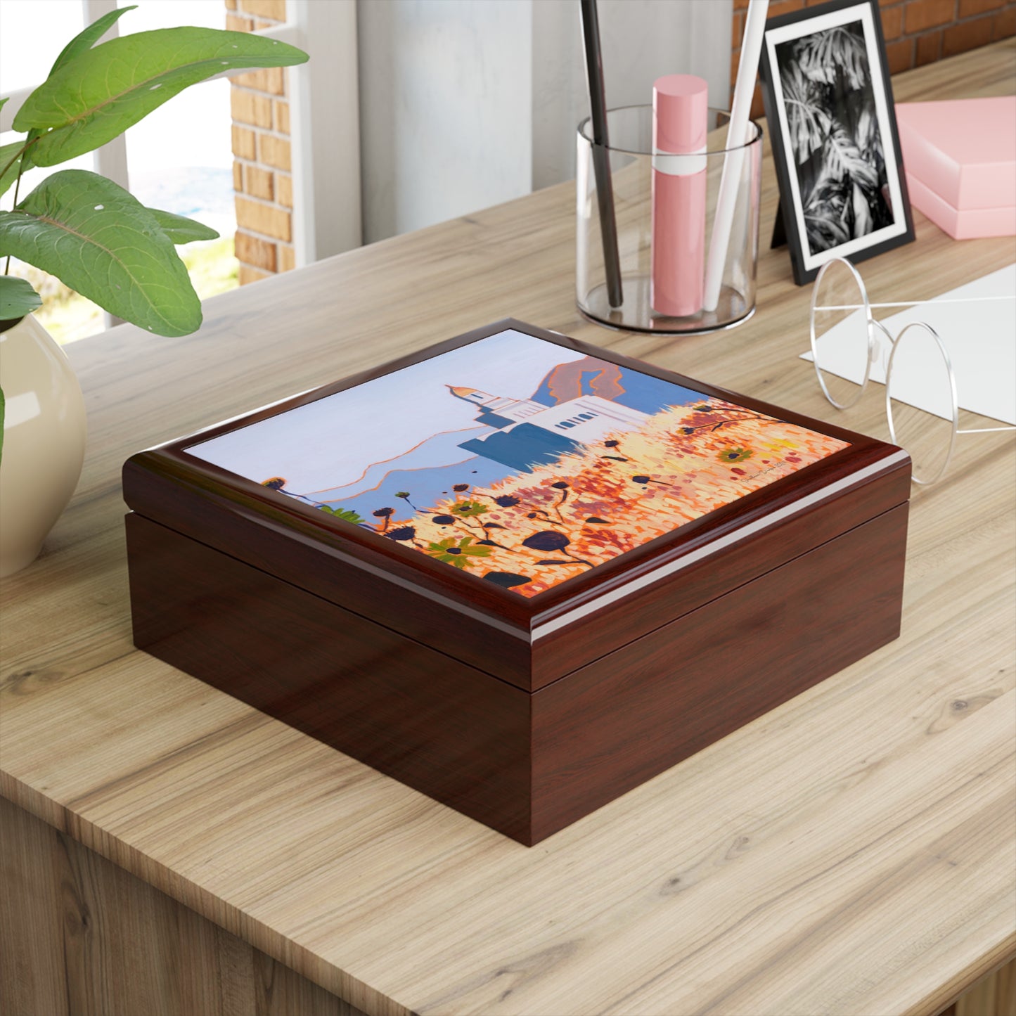 Jewelry Box featuring the Deseret Peak Temple, by Shellece Durfee