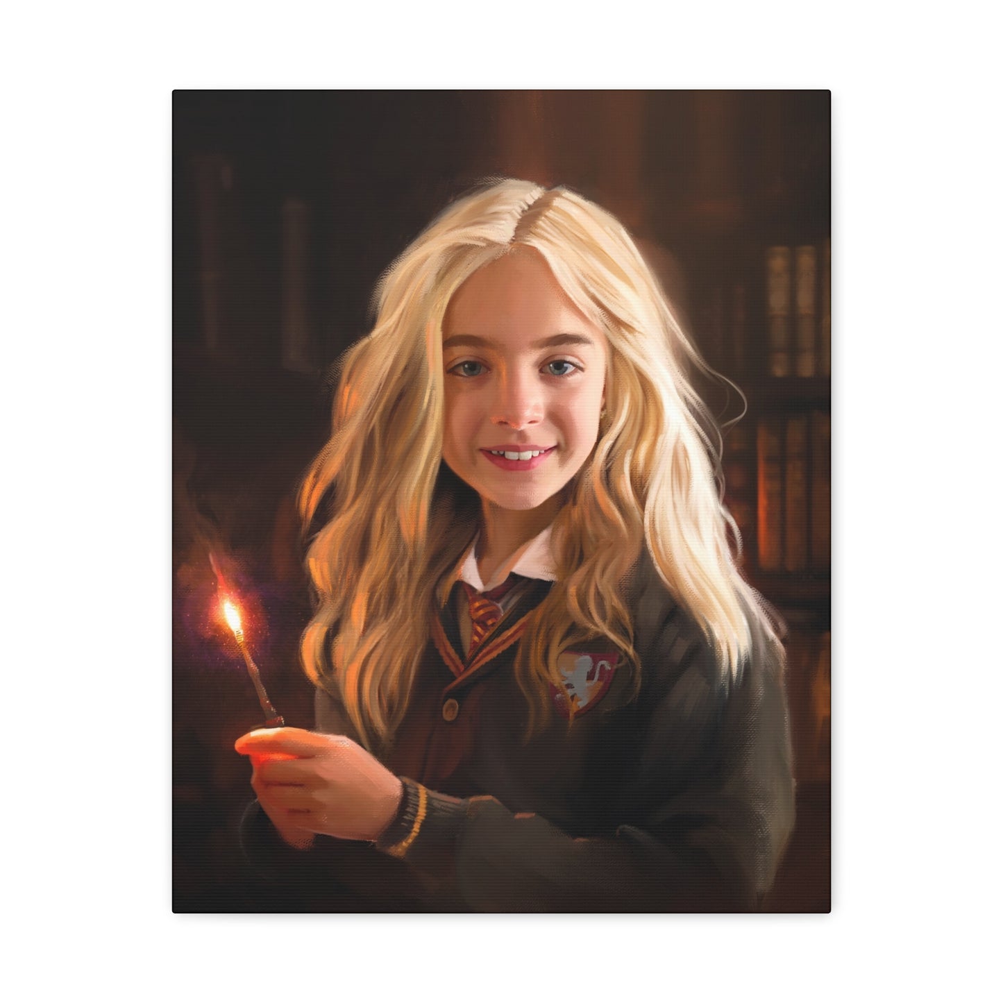 Gallery Wrap Canvas, Willa Mae Walgamott at Hogwarts by Chaz Walgamott