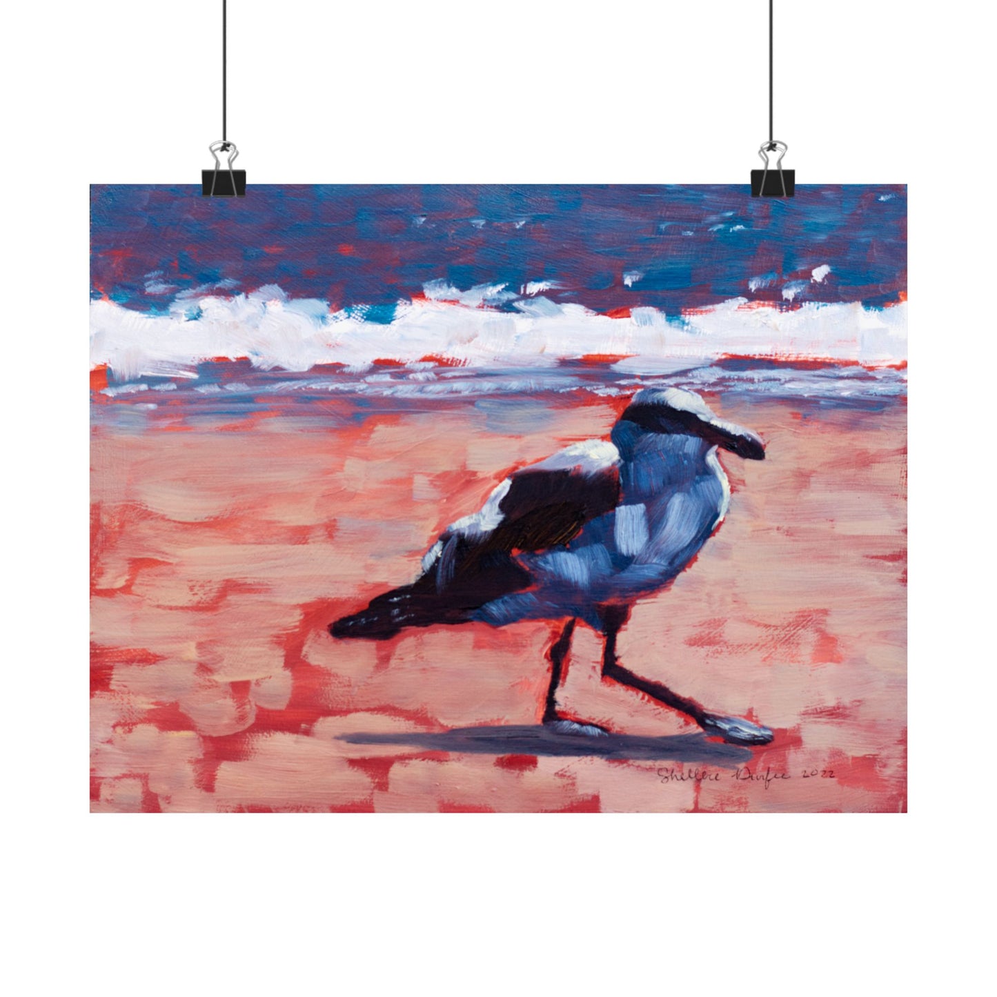 Premium Matte Print, Seagull, by Shellece Durfee