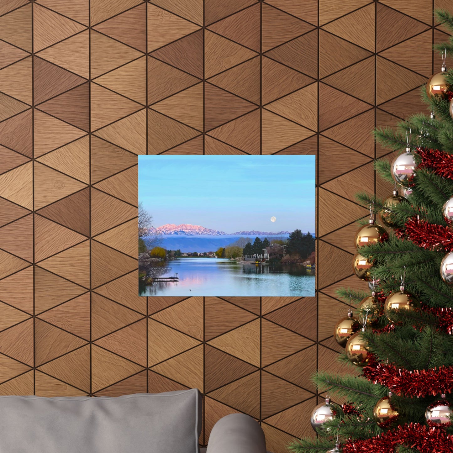 Premium Matte Print-Stansbury Lake Sunrise by Rod Walgamott, Reference photo by Nick Theilemann
