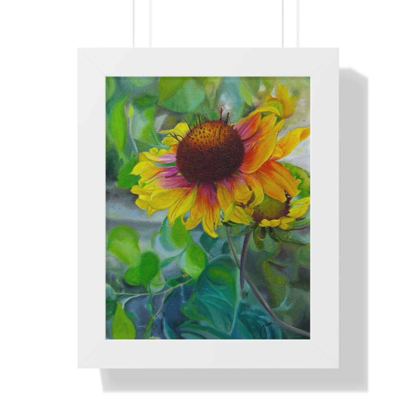 Indian Blanket Flower by Jane Autry, Framed Matte Paper Print