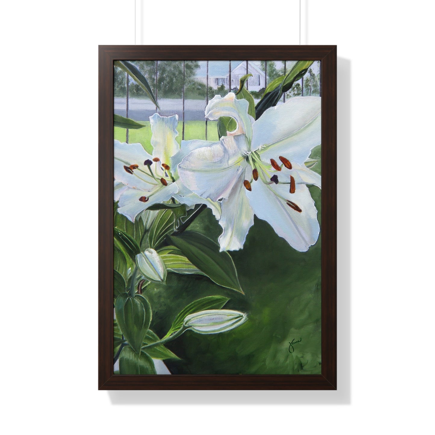 Framed Matte Print, Luscious Lilies, by Jane Autry